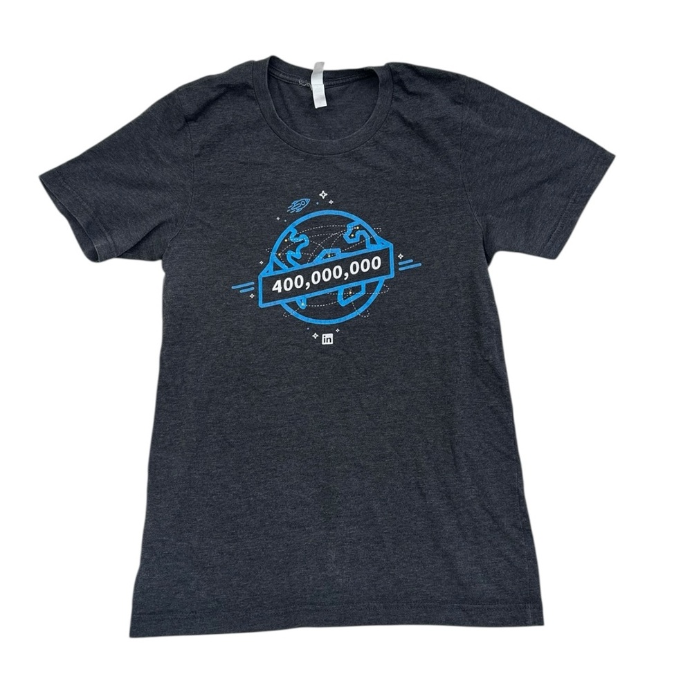 Linked In Company Tee 400,000,000 Worldwide Tee - Womens Size Small